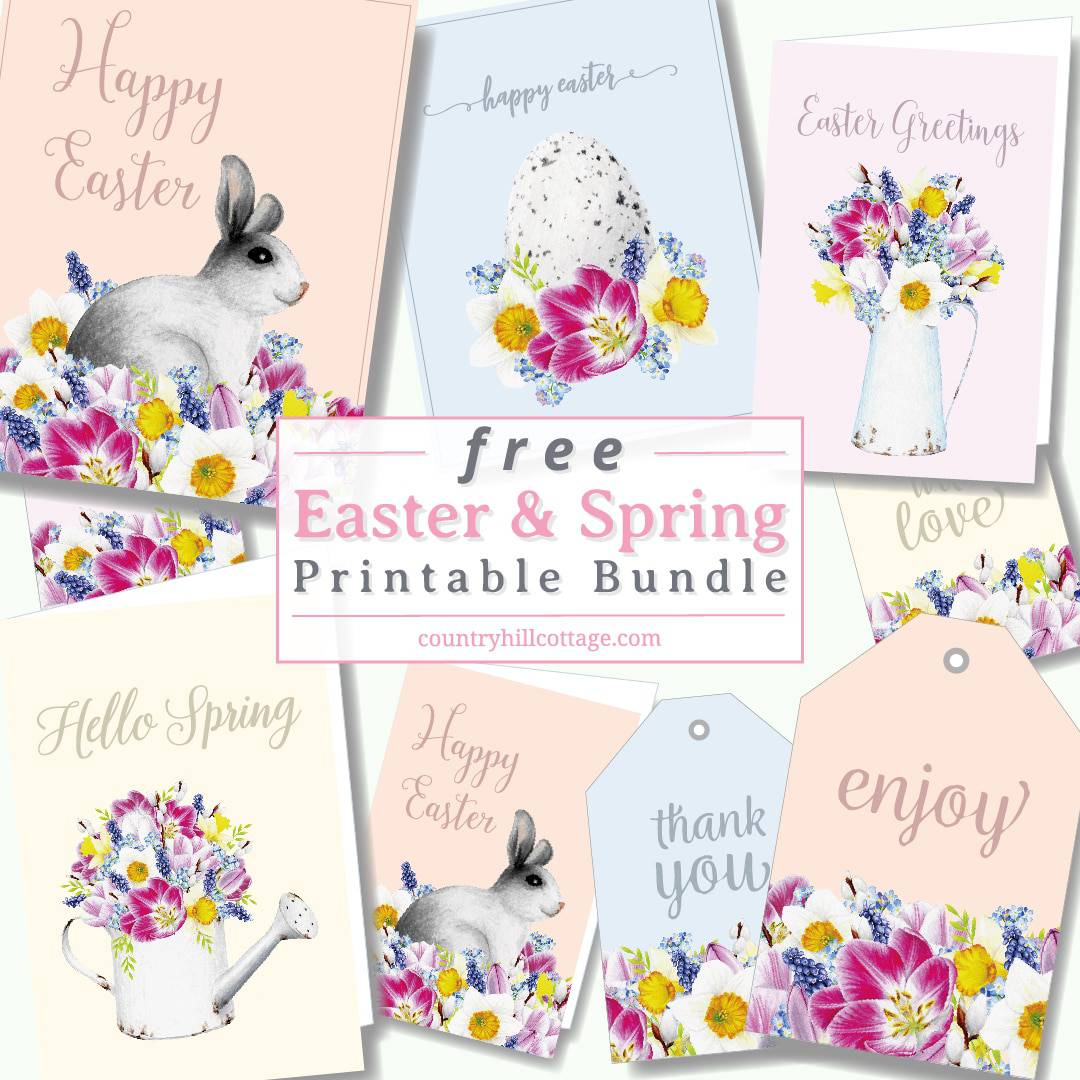 free easter printables {wall art, easter tags & easter cards}